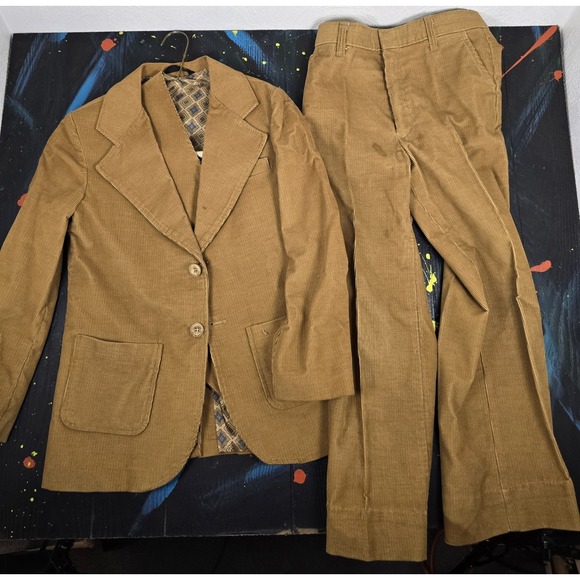 JC Penney Pants - VTG JCPenney Childrens 3 Piece Courdoroy Suit SZ 12